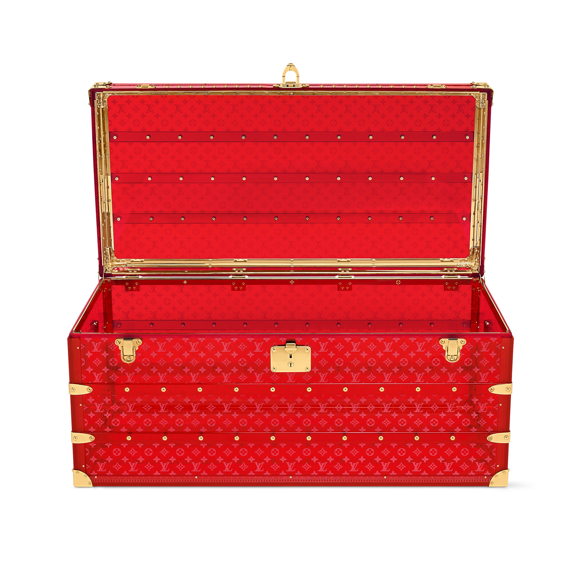 Courrier Lozine 110 Seethrough Red High End Leathers - Trunks and